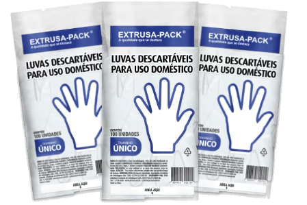 EXPK - LUVA DESCARTAVEL POLIETILENO - PT.100UN