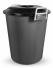 PLASTICOS MB - LIXEIRA 109L C/ ALCA E TAMPA PRETA COLOR - UN (0060)